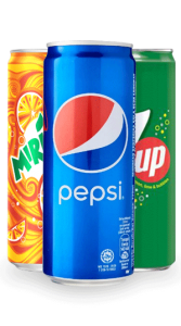 Mirinda Pepsi and 7up